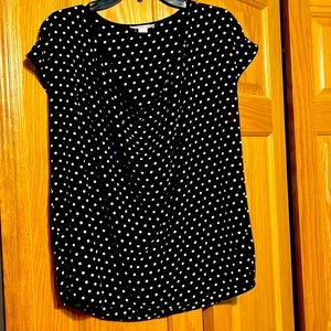 Beautiful Coldwater Creek, polka dotted blouse.